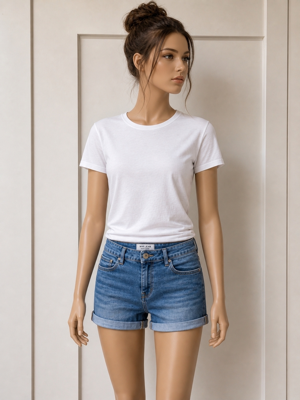 Wax Jean Butt I Love You Denim Shorts Large (11-13)